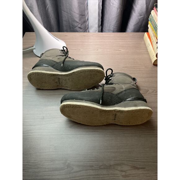 Simms Wading Boots Felt Sole Shoes Mens Size 8 Fly Fishing Outdoor Gray - Picture 9 of 15